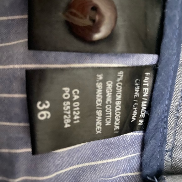 Le 31 Simon’s Exclusives Men's Navy Blue Shorts Size 36 Organic Cotton - Picture 4 of 8